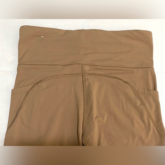 Aeropostale Womens M Solid Lt Brown/Tan High-Waisted Pocket Leggings Athletic - Picture 7 of 13